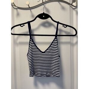 Forever 21 Striped Cropped Tank Top